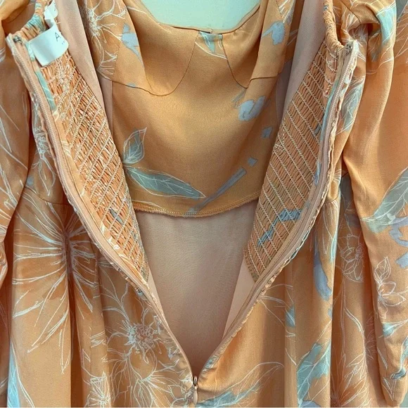 ASTR the label Women's Long Sleeve Windsor Mini Dress Size L - Picture 8 of 16